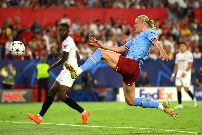 Erling Haaland Sevilla vs Man City